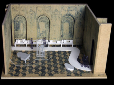 Modell Musikzimmer Friedrich der Große mit Inszenierung