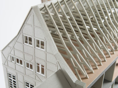 Dachaufbau Modell Gebäude
