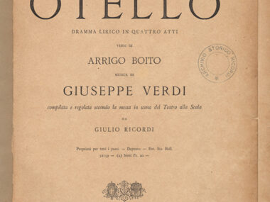 Regieanweisung für die Oper "Otello"