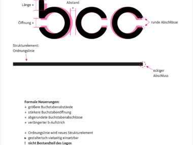 Re-Design Schriftzug bcc